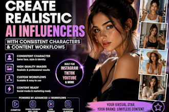 create realistic ai influencers with consistent characters and content workflows