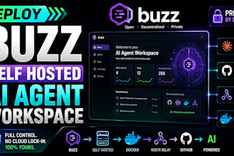 deploy buzz self hosted ai agent workspace claude code github nostr relay docker