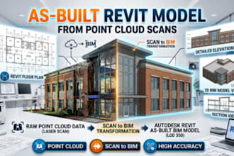 create an as built revit bim model from point cloud scan