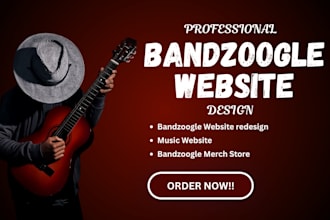 design banzoogle website redesign music website bandzoogle merch store design
