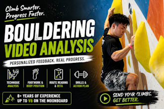 analyze your climbing videos, provide tips and coaching