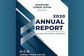 create modern company profile annual report corporate brochure sales brochure