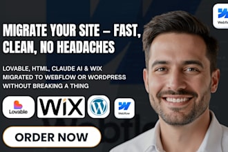 clone lovable to webflow migrate html to wordpress claude ai to webflow wix site