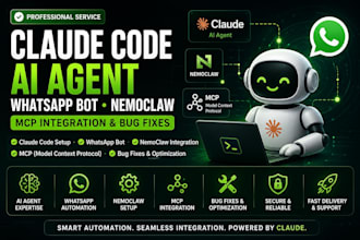 setup claude code ai agent whatsapp bot nemoclaw integration mcp bug fixes