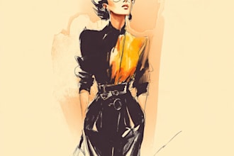 draw a fashion illustration