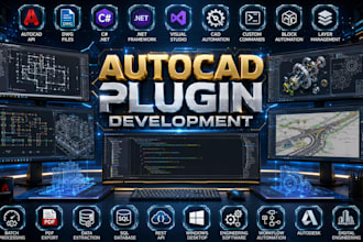 develop autocad plugin, dwg automation c net engineering software