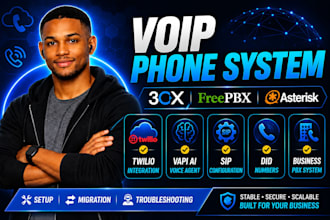 3cx freepbx asterisk twilio voip phone system sip setup configuration