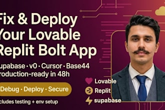 develop and fix your loveable ai web apps, vibe coding, replit, base44 web apps