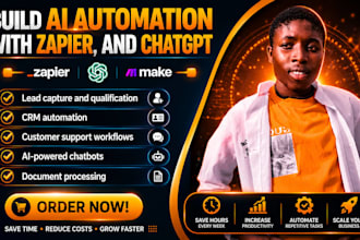 build ai automation workflows using make, zapier, and chatgpt