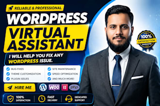 be your wordpress website maintenance and virtual assistant expert