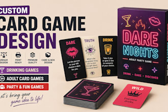 do playing card game design adult card game drinking card game, card box design