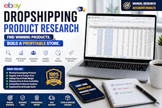 find winning ebay dropshipping products with manual product research