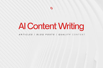 write ai content, articles and blog posts