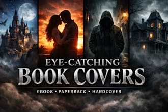 do book cover design, ebook cover, kindle book cover and fantasy book cover