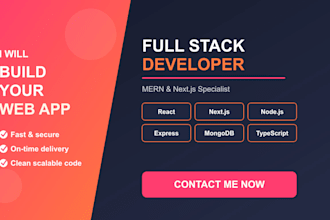 build a modern full stack web application with next, react, node, mongodb