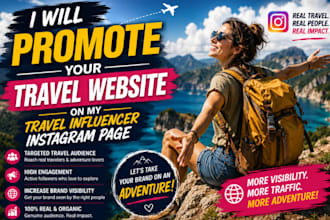 promote your travel website on my travel influencer instagram page