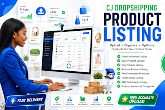 do cj dropshipping product listing for shopify ebay etsy and amazon