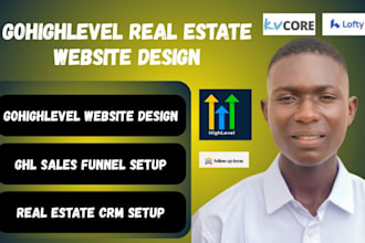 build gohighlevel CRM real estate website setup for realtors, agents and brokers