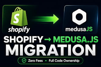 migrate your shopify store to medusajs headless ecommerce
