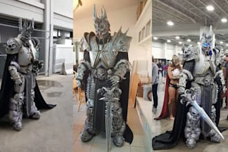 sculpt wearable 3d cosplay props, full knight armor, cosplay helmet, 3d printing