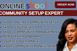 setup skool community setup skool course creation skool online community setup
