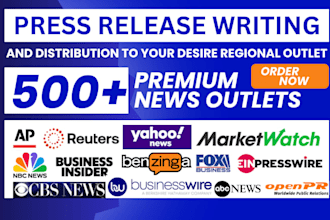 write and distribute top USA UK global press release distribution to media sites