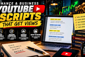 write engaging finance and business youtube scripts