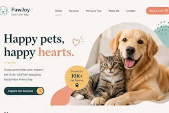 build wix pet boarding website veterinary clinic website animal healthcare