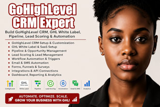 build gohighlevel CRM, ghl white label, pipeline, lead scoring and automation
