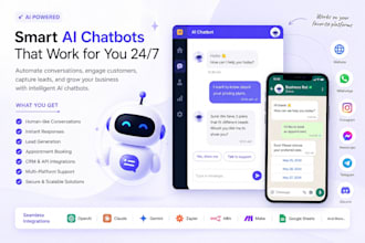 build ai chatbots for websites whatsapp instagram and facebook messenger in 48h