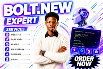 build websites, apps or mvps with bolt new ai