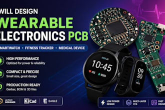 design wearable electronics pcb for smartwatch fitness tracker medical device