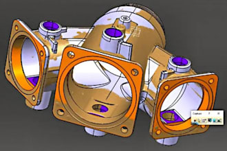 do 3d cad design, parametric model, 3d industrial product design for 3d printing