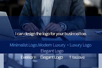 design a modern minimalist business logo for your brand