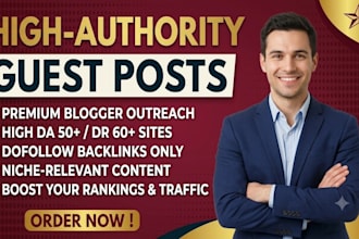 do manual blogger outreach for high da dofollow guest posts