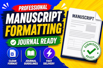 professionally format your manuscript for journal publication
