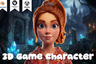 create a game ready 3d character for unity and unreal engine