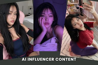 create an ai influencer ai avatar ai girl ai model and custom content for social