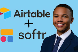 build airtable automation, airtable database, airtable crm, softr, softr web app
