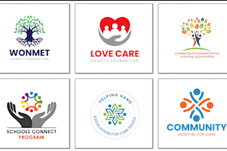 design nonprofit, community, charity and foundation logo