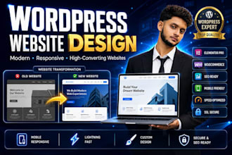 design and develop a professional wordpress website and blog