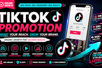 do tiktok marketing and organic promotion for follower growth