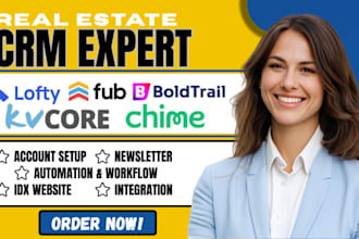 setup lofty CRM website real estate idx website lofty smart plan follow up boss