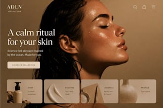 skincare shopify store beauty website cosmetics store skincare shopify store