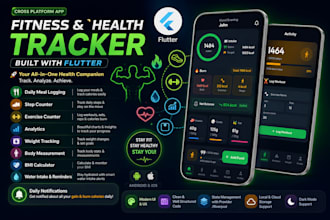 develop your fitness and calorie tracking app in flutter