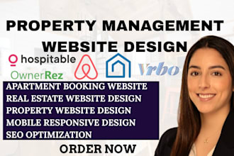 design property management website, real estate website, property website