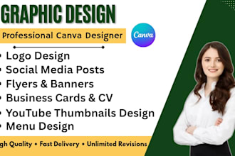create professional canva graphic designs