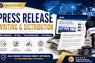 write and publish your press release on trusted media sites