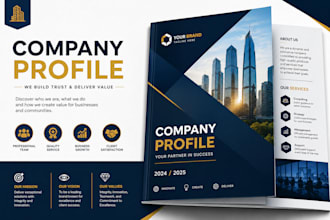 design a professional company profile and brochure