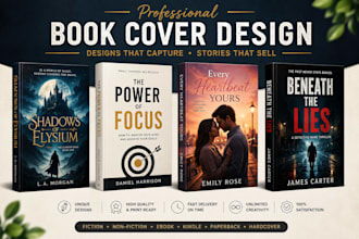 design a stunning kindle and print book cover